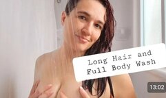 Shower with me - Long hair and full body wash