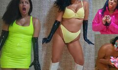 Mindfucked into dancing the penguin's game LATEX ENF MESSY