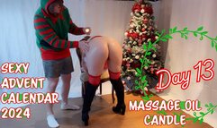 Sexy Advent Calendar Day 13, Massage Oil Candle