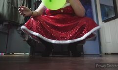 Naughty Elf Balloon Stomping