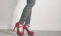 Christmas Crushing with red Heelss