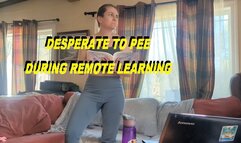 Pee holding desperation during remote learning