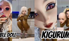 DOUBLE KIGURUMI Masking Moaning Talking LATEX