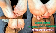 Opium's Intense Foot Gagging at the camp | Super Close-up