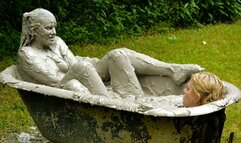 Stormy and Sativa in the Mud Tub