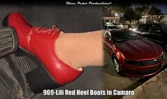 969-Lili Red Heel Boots