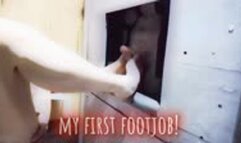 My first footjob & cum at GH for my fan - RedCatsRoom