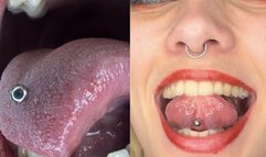 MOUTH TOUR red lipstick lipstick fetish Long tongue fetish mouth fetish teeth fetish uvula fetish tonsils teeth check glitterqueen1999 taboo gothic tattoos piercings