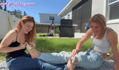 Misty Rein and Kody Evans Socks to Barefoot Tickle Fight HD WMV