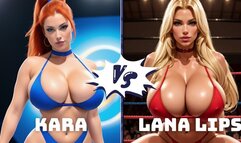 Big tit topless female pro wrestling: Kara Murphy vs Lana Lips HD