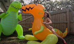 Nathalias Naked Inflatable Popping