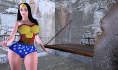 Super sexy Wonder-woman fucked roughly by a black monster cock impregnating her with a huge loads of cum