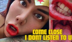 Wonder woman eat a snack POV