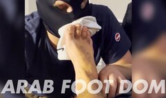 Arab Master Makes Slave Worship His Sneakers, Socks and Feet