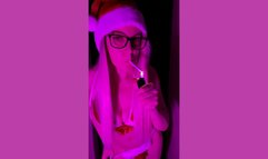 XMAS SANTAGIRL SMOKING VIDEO 2