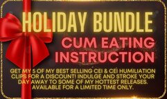 Surprise Holiday Bundle - Cum Eating Instruction (MP4 HD)