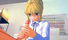 Fate/Grand Order:Saber Artoria CRAVES EARLY MORNING SEX (3D Hentai)