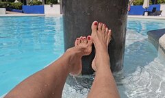 Milah Arches Highly Arched Feet Goddess in the pool