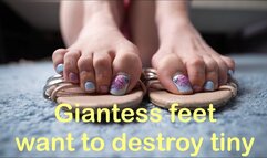 Giantess and tiny ! Do you scare when you hear the big foot Giantess steps ?