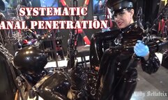 Systematic Anal Penetration - Lady Bellatrix is pegging and pounding her prisoner with large dildos and a strap-on