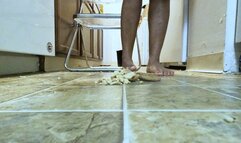 foot domination - Goddess MXDominion uses her Beautiful Soles makes Cookie Crumbs  on Floor, femdom, mind fuck, foot slave training  4k