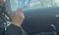 My best friend record me while i was smoking in car Anna Sparkle