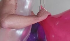 Four balloons masturbating