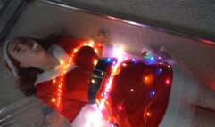 Bondage luminous garland in vacuum bed