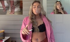 Sexy Krystal Smoking And Getting Ready For Her Day