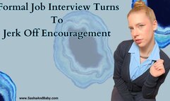 Posh Interview Turns to Uniform Jerk Off Encouragement