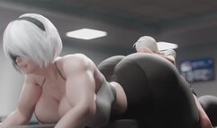 ass spanking from an e-girl at the gym