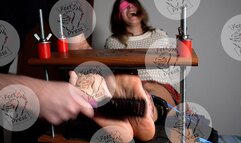 Elena Tickling Interrogation in footpress for secret formula (PART 2) 4K MP4