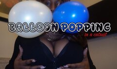 Balloon Popping In Body Suit & Fur Boots