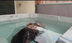 Hot Tub Head Dunking and Breath Holding with Raven Lynette