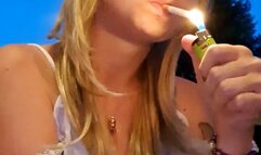 Golden Hour Glow: Smoking Outside with Theresa Smoke