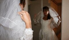 Wedding Day - Part 1 -WHORE WIFE RE-ENACTS BEING USED IN HER WEDDING DRESS