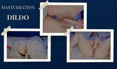 MASTURBATION AND RIDING DILDO