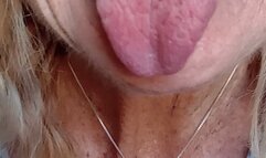 BJMature Tongue with No Dentures