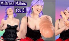 Mistress Makes You Bi - Bisexual Encouragement, Make Me Bi, Femdom POV, Female Domination, Gay JOI with Mistress Mystique Hoops - MP4