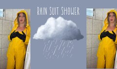 rain suit in the shower masturbation