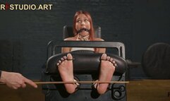 Veronica - First Time Bastinado for Her Sexy Soles + Ring Gag (UHD 4K MP4)