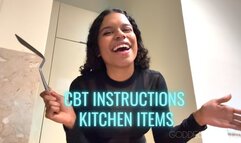 CBT instructions - Kitchen items - Ebony Femdom Goddess Luna Law