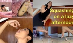 Squashing on a lazy afternoon - Latina Giantess Aleksandra 1080