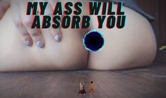 Giantess ass and pussy vs Tiny Couple