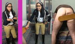 “Queen Bee” schoolgirl eRica beats the principles ass for trying to discipline her!!!