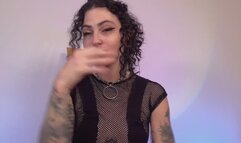 Caught Looking Hairy Armpit JOI - SD 720 WMV Featuring Lydia Black Hairy Goth Girl Laughs at You and Smells Her Pits