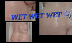 PHOTO SET W VID FOOTAGE AND PICS WET AND WONDERFUL GLOSSY SHINY SHOWER