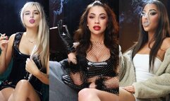 Smoking 3 girls compilation