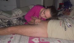 Blowjob in the morning and cum in mouth - Deepthroat