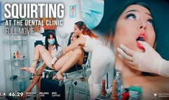 SQUIRTING AT THE DENTAL CLINIC by BONDAGE KINK (full movie) - doctoress and nurse dildo fucking a cute innocent girl tied up to a medical chair